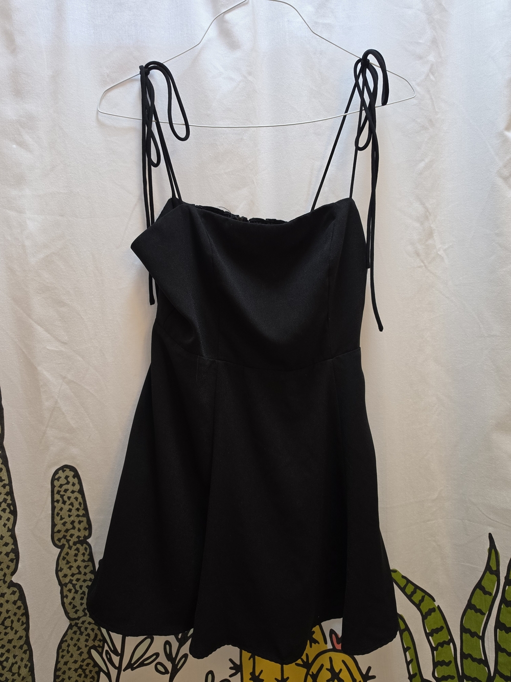 Princess Polly Black Tie-Shoulder Mini Dress